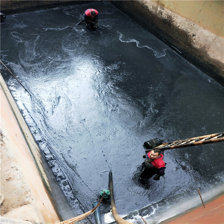 银州废水池清理